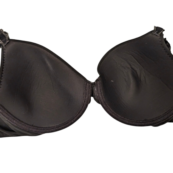 NATORI 32DD Underwire Black Bra Moulded Pure Luxe Custom Coverage - Picture 6 of 10
